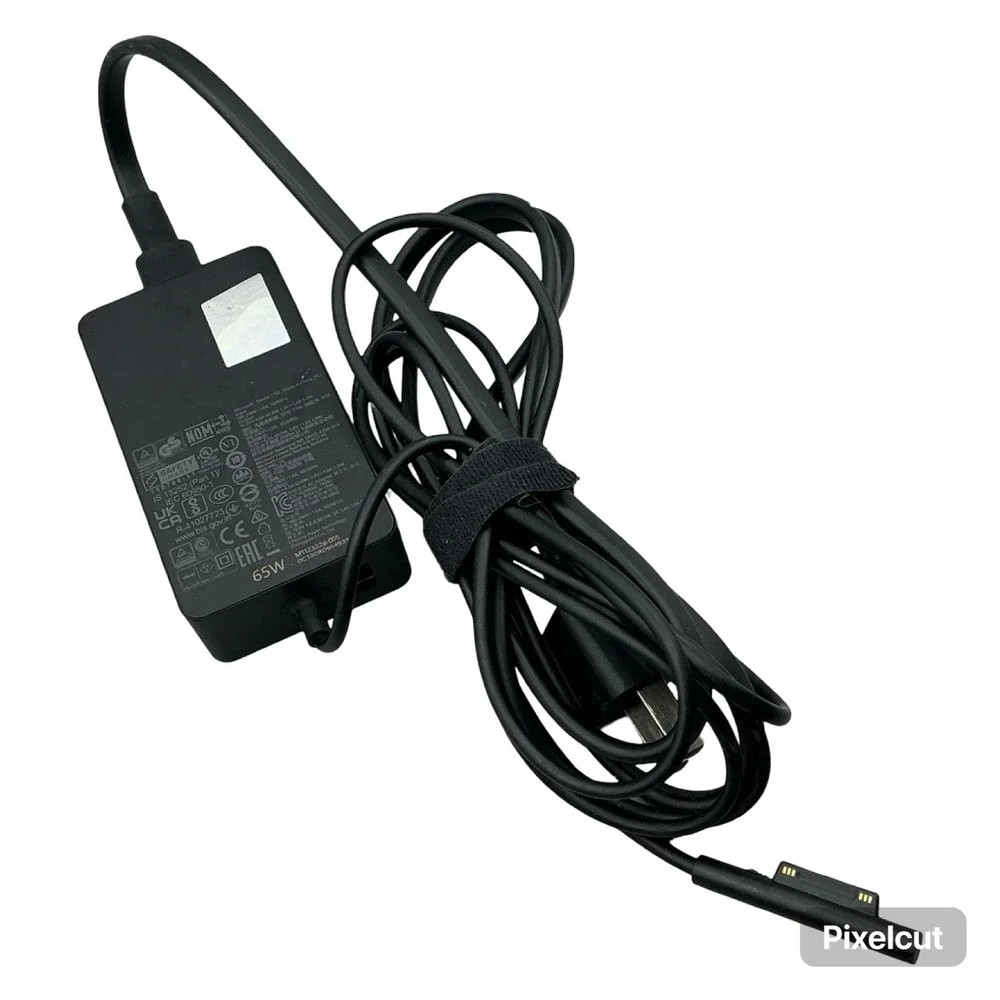 Microsoft Surface 65W Power Supply Adapter Model 1706 Black Charger 15V 4A